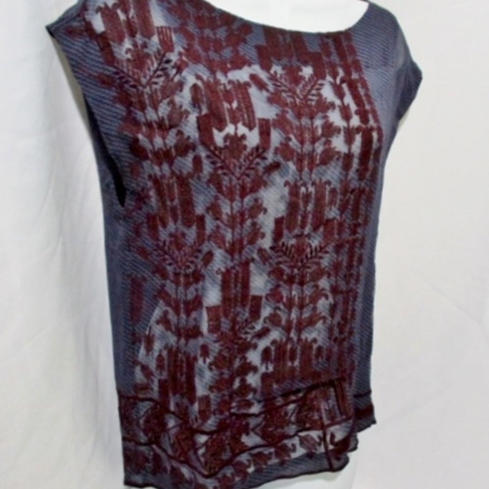 DRIES VAN NOTEN Silk Blouse Top Shirt